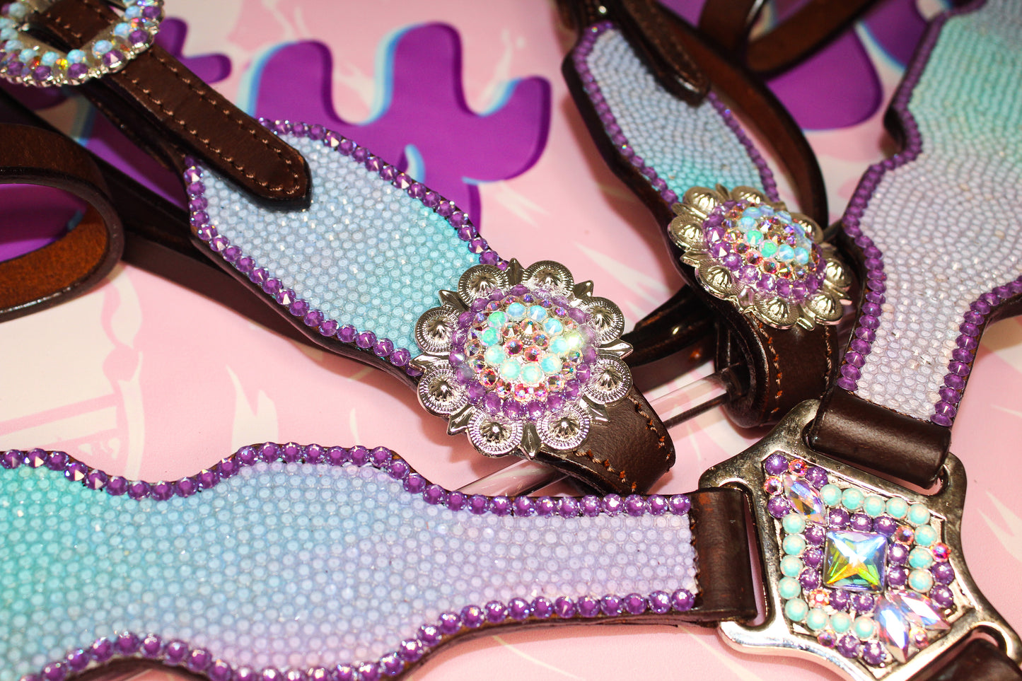 Purple & Aqua Dreamscape Pony Set