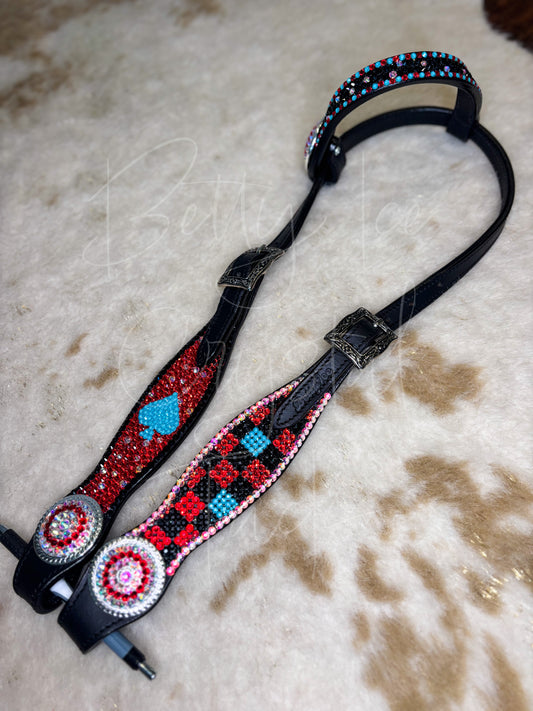 Turquoise Spade-bridle only